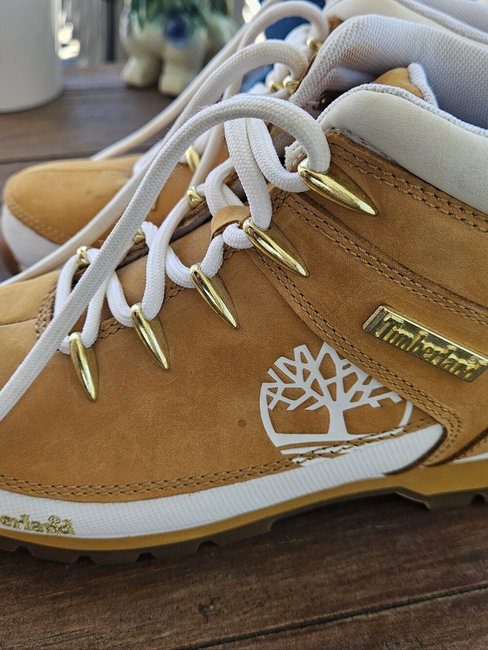 Timberland Euro Hiker Boots Wheat Nubuck Women's Size 9